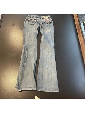 VO Jeans Women's Light Wash Embellished Bootcut Jeans Size 25